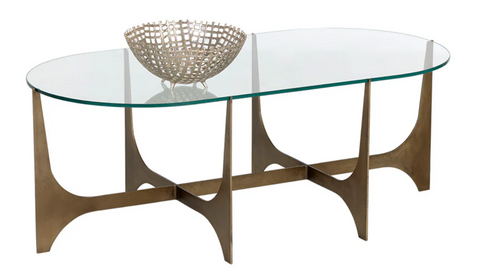 Sunpan Juliane Contemporary Oval Coffee Table