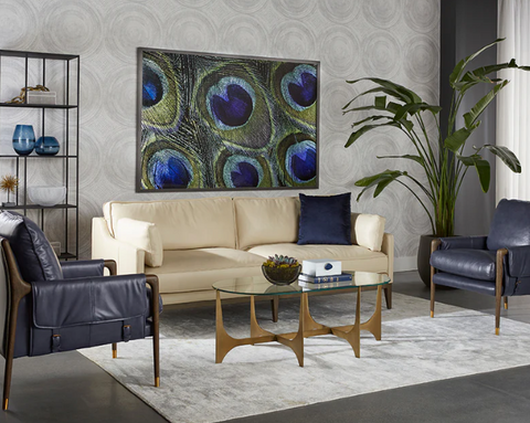 Sunpan Juliane Contemporary Oval Coffee Table