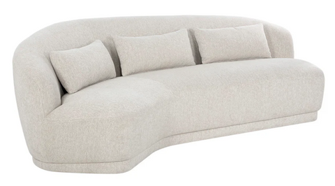 Soraya Asymmetrical Curved Sofa for Contemporary Living Rooms