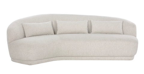 Soraya Asymmetrical Curved Sofa for Contemporary Living Rooms