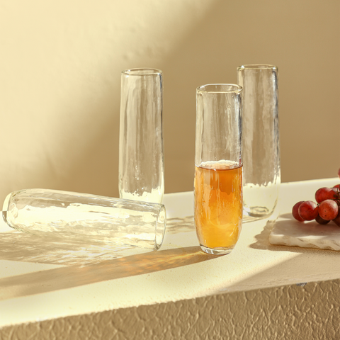 Powered by People Everyday Clear Glassware - Set of 4
