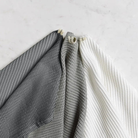 Ettitude Bamboo Waffle Kitchen Towel Set Quick Dry 28 x 18 - Set of 3