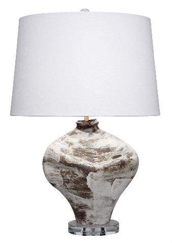 Maurice Ambient Handcrafted Drum Table Lamp Contemporary