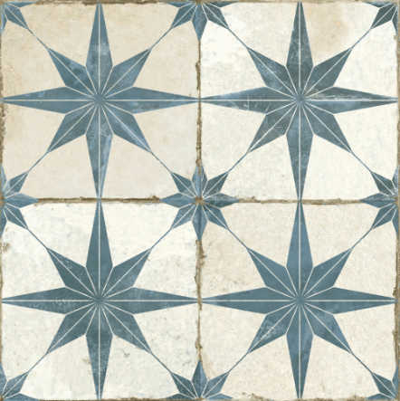 FS Star Patterned Matte Ceramic Tile Collection 18"x18"
