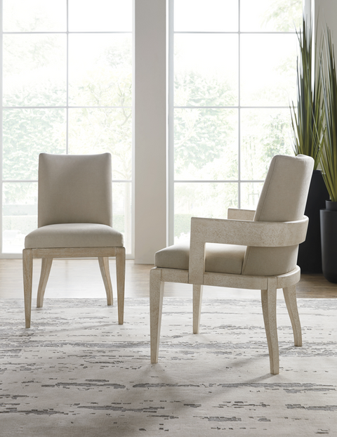 Parsons Timeless Minimalist Upholstered Oak Dining Side Chair