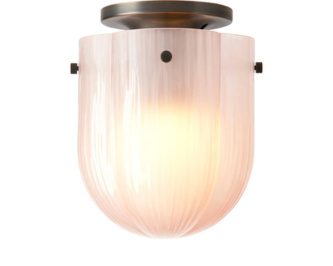 Seine Ambient Modern Fluted Bowl Flush Mount Ceiling Light