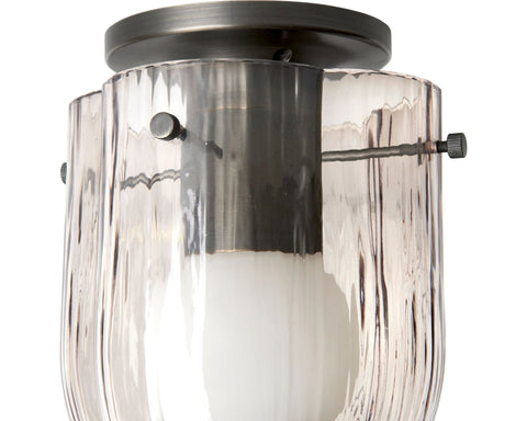 Seine Ambient Modern Fluted Bowl Flush Mount Ceiling Light