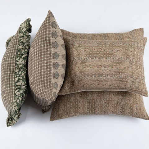 Filling Spaces Artful Traditionalist Handcrafted Graphic Accent Throw Pillow - 18 x 18 - 20 x 20 - 22 x 22 - 24 x 24 - 26X 26 - 14 x 20 - 14 x 40 - 18 x 40 - 16 x 50