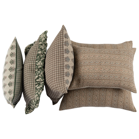 Filling Spaces Artful Traditionalist Handcrafted Graphic Accent Throw Pillow - 18 x 18 - 20 x 20 - 22 x 22 - 24 x 24 - 26X 26 - 14 x 20 - 14 x 40 - 18 x 40 - 16 x 50