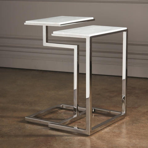 Space Saving Contemporary C Table Accent Table