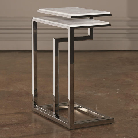 Space Saving Contemporary C Table Accent Table