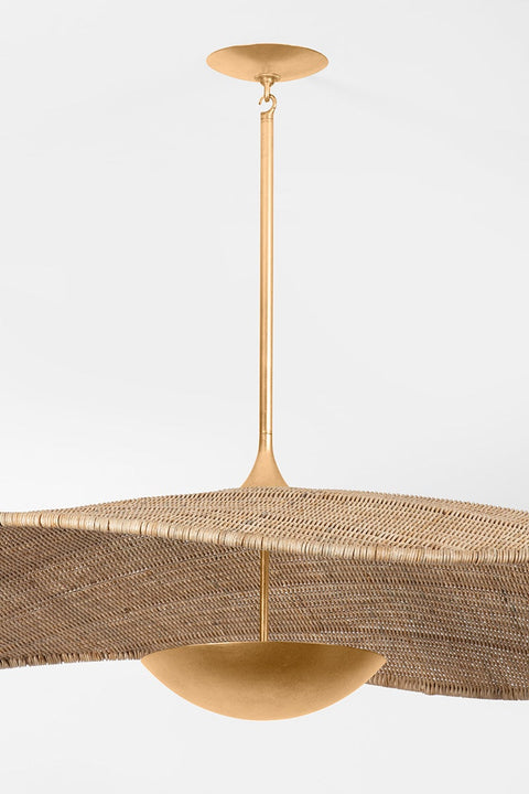 Shiloh Accent Organic Modern Handcrafted Woven Pendant Light