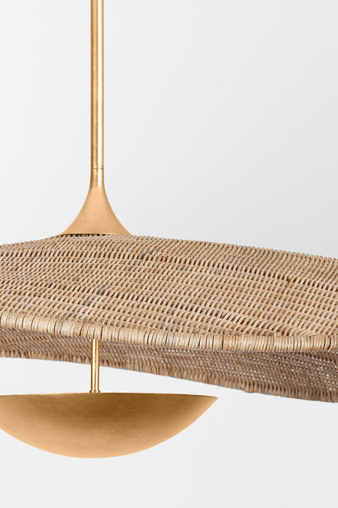 Shiloh Accent Organic Modern Handcrafted Woven Pendant Light