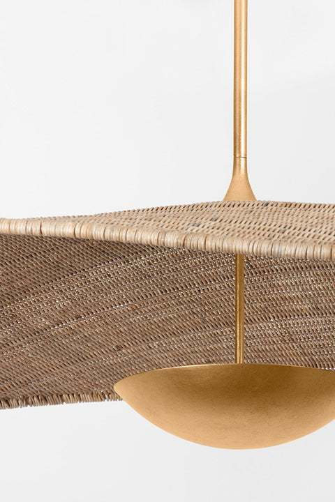 Shiloh Accent Organic Modern Handcrafted Woven Pendant Light