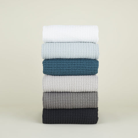 SIMPLE WAFFLE SHOWER CURTAIN