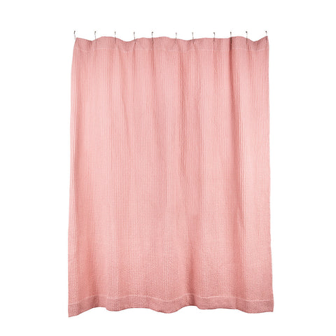 SIMPLE WAFFLE SHOWER CURTAIN