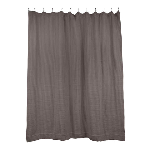 SIMPLE WAFFLE SHOWER CURTAIN