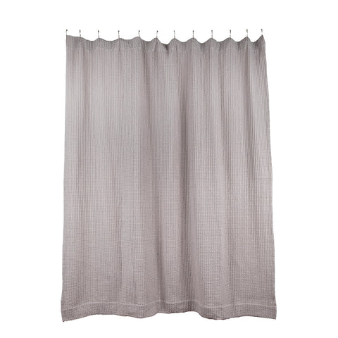 SIMPLE WAFFLE SHOWER CURTAIN