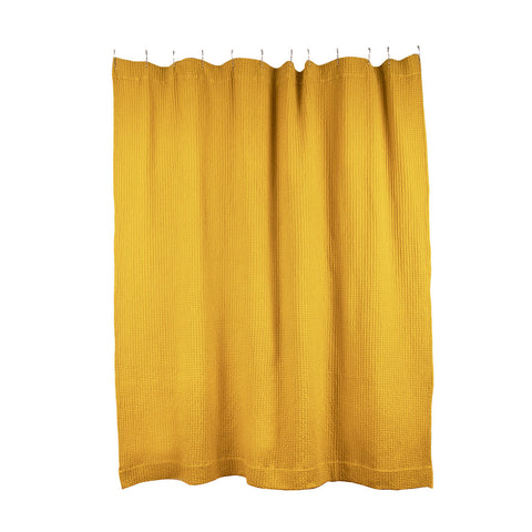 SIMPLE WAFFLE SHOWER CURTAIN