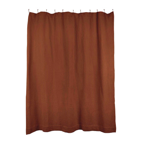 SIMPLE WAFFLE SHOWER CURTAIN