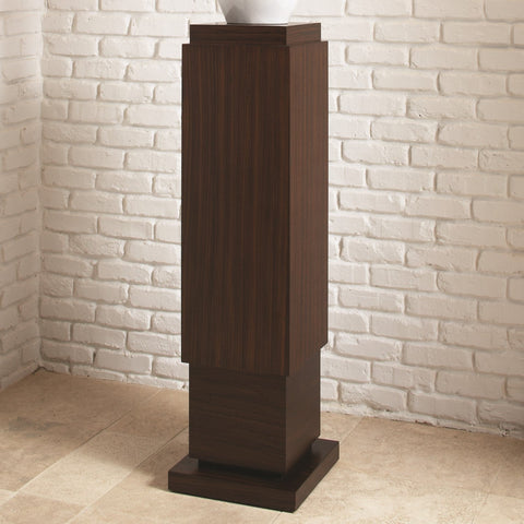 Decorating Essentials Solid Wood Pedestal Stand for Contemporary Spaces