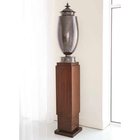 Decorating Essentials Solid Wood Pedestal Stand for Contemporary Spaces