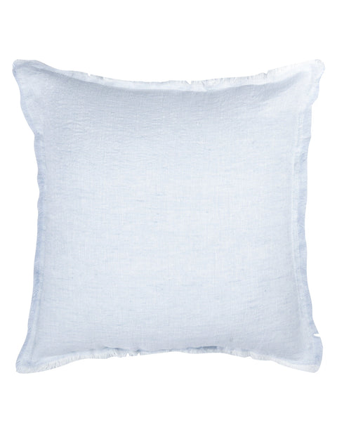 Anaya Scandinavian Monochromatic Linen Accent Pillow with Fringe - 14 x 20 - 20 x 20 - 26X 26