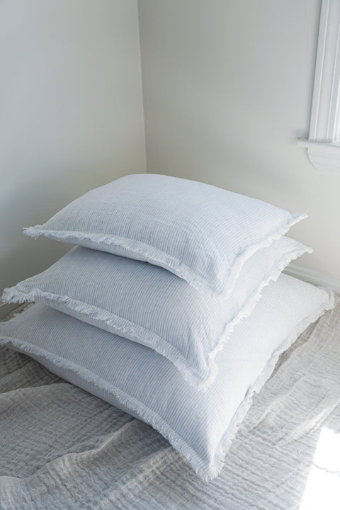 Anaya Classic Scandinavian Textured Linen Accent Pillow - 14 x 20 - 20 x 20 - 26X 26