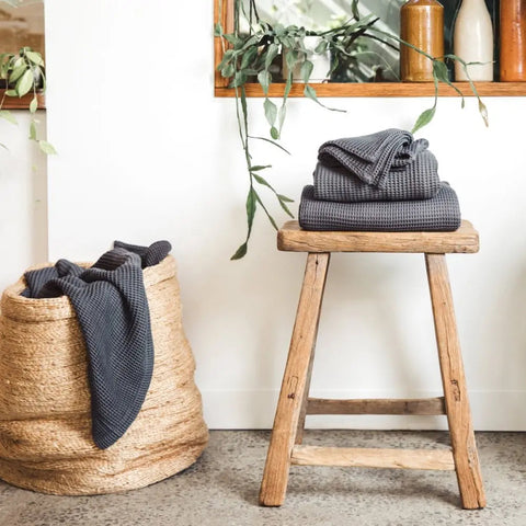 Bamboo Waffle Weave Soft Bath Towel