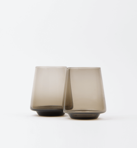 The Lifestyle Lab Smolder Modern Minimalist Glassware - Set of 2