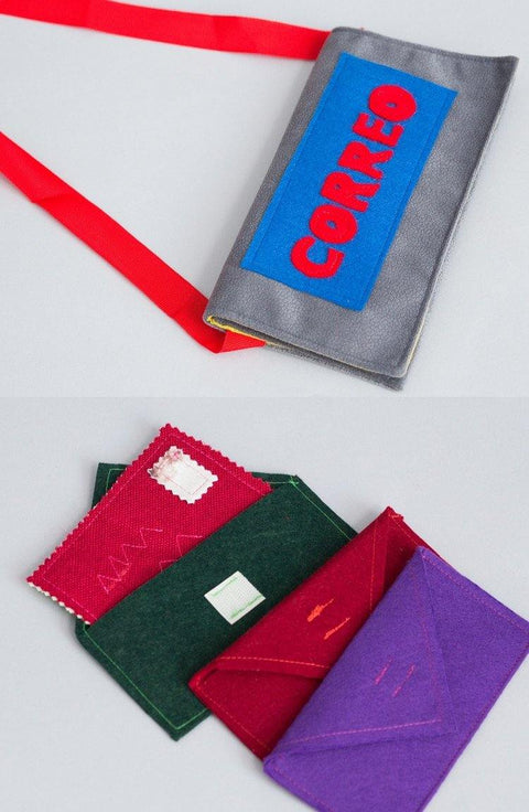 Color Block Embroidery Flap Crossbody