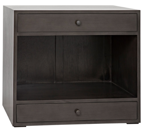 Contemporary Solid Wood Square Accent Table