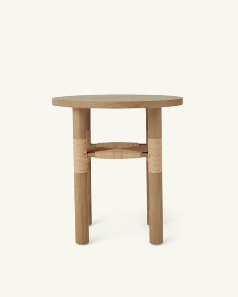 Hati Home Nature-Driven Modernist Scandinavian Round Center Table - 23.5 W