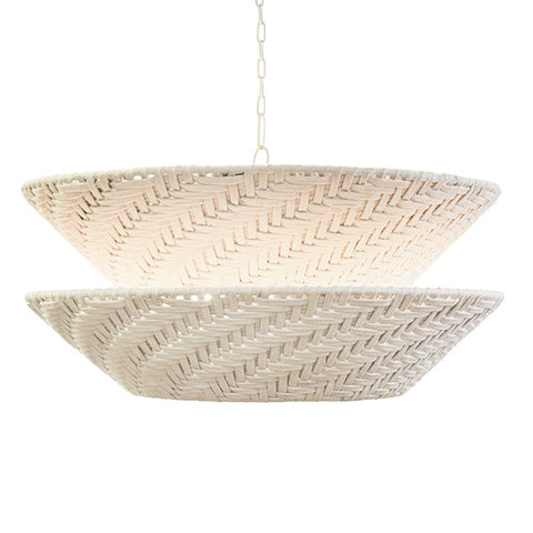 Accent Tiered Weave Bohemian Pendant Light