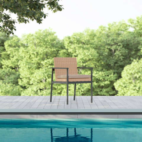 Outdoor Living & Garden Mid Century Dining Armchair