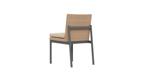Outdoor Living & Garden Mid Century Woven Dining Side Chair
