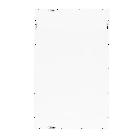 Organic Lacquered Bamboo Accent Wall Mirror for Living Room