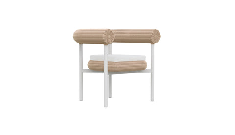 Outdoor Living & Garden Modern Upholstered Dining Armchair