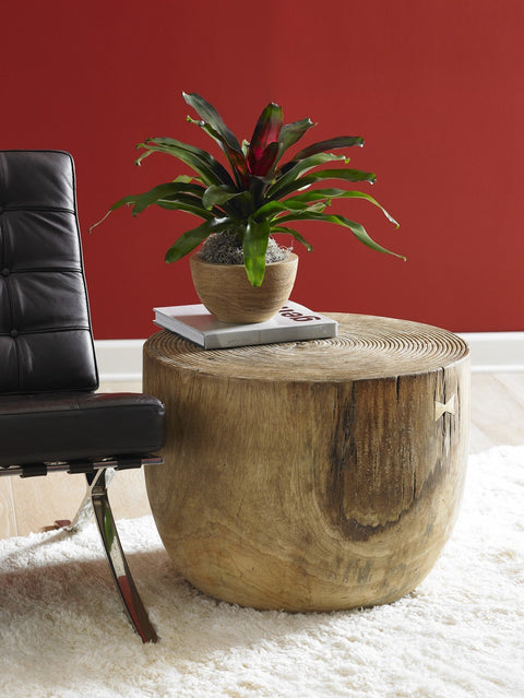 Phillips Collection Organic Space Saving Curved Drum Center Table