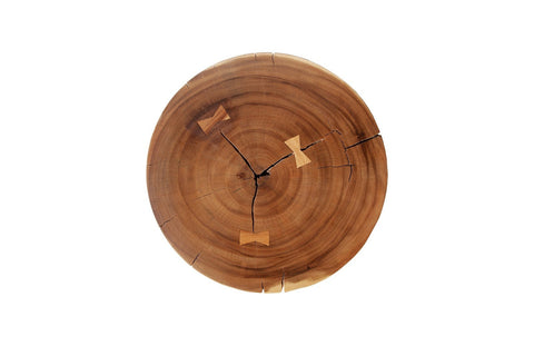 Timeless Minimalist Organic Groove Drum Center Table