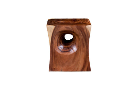 Nature-Driven Modernist Freeform Drum Center Table Accent Table