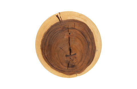 Space Saving Modern Organic Drum Accent Table