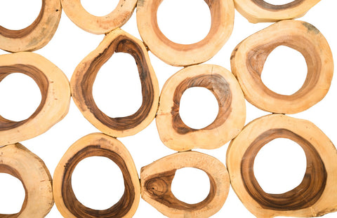 Chuleta Rings Wall Art Handcrafted Organic Wall Sculpture