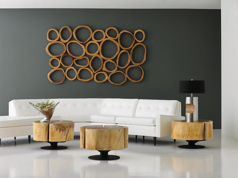 Chuleta Rings Wall Art Handcrafted Organic Wall Sculpture