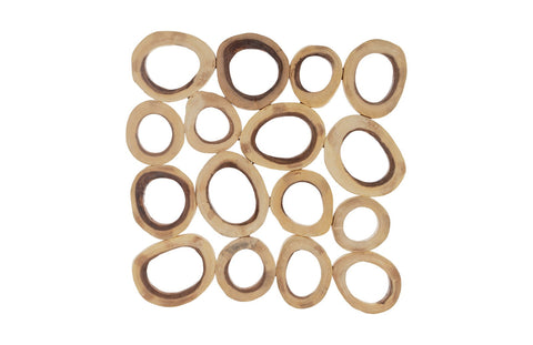 Chuleta Rings Wall Art Organic Handcrafted Wall Sculpture