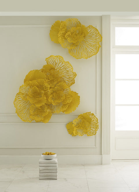 Flower Wall Art Free Form Glossy Wall Sculpture