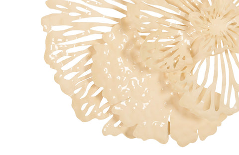 Flower Wall Art Organic Free Form Glossy Wall Sculpture