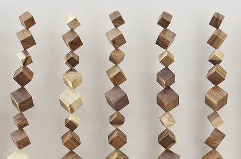 Dice Wall Art Organic Handcrafted Free Form Wall Sculpture