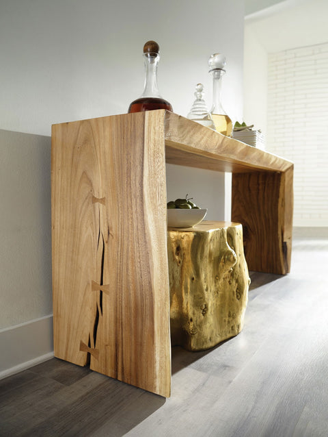 Nature-Driven Modernist Entryway Console Modern Organic Console