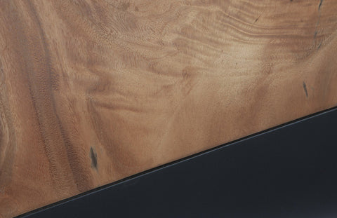 Phillips Collection Nature-Driven Modernist Square Coffee Table with Drum Base - 24 W